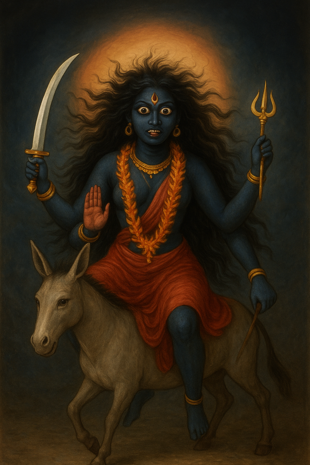 Divine portrait of Maa Kalaratri
